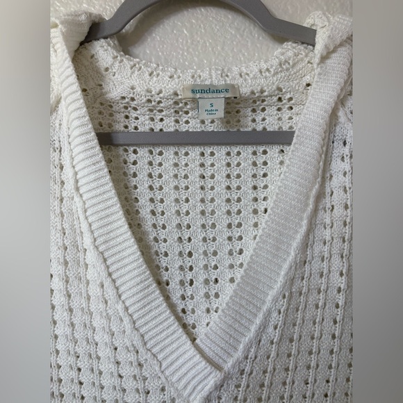 SUNDANCE Calm Harbors Sweater Hoodie Small - Picture 5 of 5